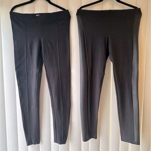 EXPRESS -2x LEGGINGS, FAUX LEATHER